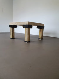 Maitland Smith Tesselated salontafel, VS, jaren 80 73 x 73 x 47 cm