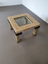 Maitland Smith Tesselated salontafel, VS, jaren 80 73 x 73 x 47 cm