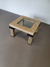 Maitland Smith Tesselated salontafel, VS, jaren 80 73 x 73 x 47 cm