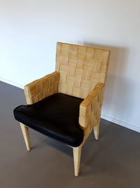 Donghia Block Island-stoelen met originele leren zittingen van John Hutton
