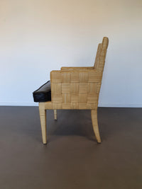 Donghia Block Island-stoelen met originele leren zittingen van John Hutton
