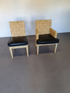 Donghia Block Island-stoelen met originele leren zittingen van John Hutton