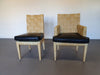 Donghia Block Island-stoelen met originele leren zittingen van John Hutton