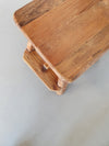 Olm wood brutalist wabi sabi eetkamerset / 6 stoelen / tafel.