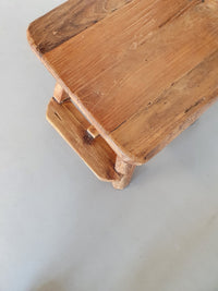 Olm wood brutalist wabi sabi eetkamerset / 6 stoelen / tafel.