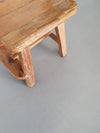 Olm wood brutalist wabi sabi eetkamerset / 6 stoelen / tafel.