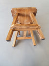 Olm wood brutalist wabi sabi eetkamerset / 6 stoelen / tafel.