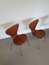 Arne Jacobsen Fritz Hansen SERIE 7 vlinderstoelen teak