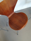 Arne Jacobsen Fritz Hansen SERIE 7 vlinderstoelen teak