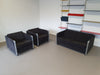 2 x Fauteuil 1 x bank maat 20/Sandwich. Ontwerp van Claire Bataille en Paul Ibens voor 't Spectrum collectie van 1973-1974