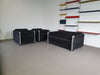 2 x Fauteuil 1 x bank maat 20/Sandwich. Ontwerp van Claire Bataille en Paul Ibens voor 't Spectrum collectie van 1973-1974