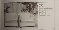 2 x Fauteuil 1 x bank maat 20/Sandwich. Ontwerp van Claire Bataille en Paul Ibens voor 't Spectrum collectie van 1973-1974