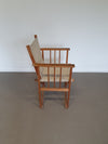 Origineel paar opvouwbare fauteuils, Deens, bewerkt door Hyllinge Mobler uit 1970