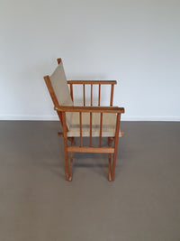 Origineel paar opvouwbare fauteuils, Deens, bewerkt door Hyllinge Mobler uit 1970