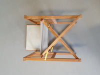 Origineel paar opvouwbare fauteuils, Deens, bewerkt door Hyllinge Mobler uit 1970