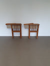 Origineel paar opvouwbare fauteuils, Deens, bewerkt door Hyllinge Mobler uit 1970