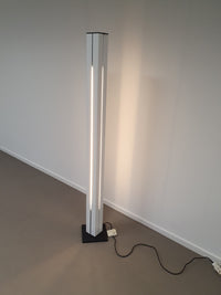 Witte Ettore Sottsass Moonlight vloerlamp nr. 14104, Italië jaren 70 