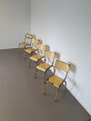Old stacking school chairs 1950s