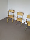 Old stacking school chairs 1950s