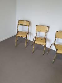 Old stacking school chairs 1950s