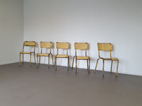 Old stacking school chairs 1950s