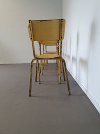 Old stacking school chairs 1950s