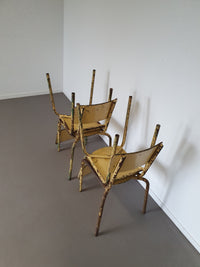 Old stacking school chairs 1950s