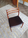 Niels O. Møller eetkamerstoelen Model 78 van JL Møllers Møbelfabrik in Denemarken