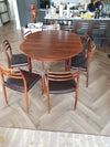 Niels O. Møller eetkamerstoelen Model 78 van JL Møllers Møbelfabrik in Denemarken