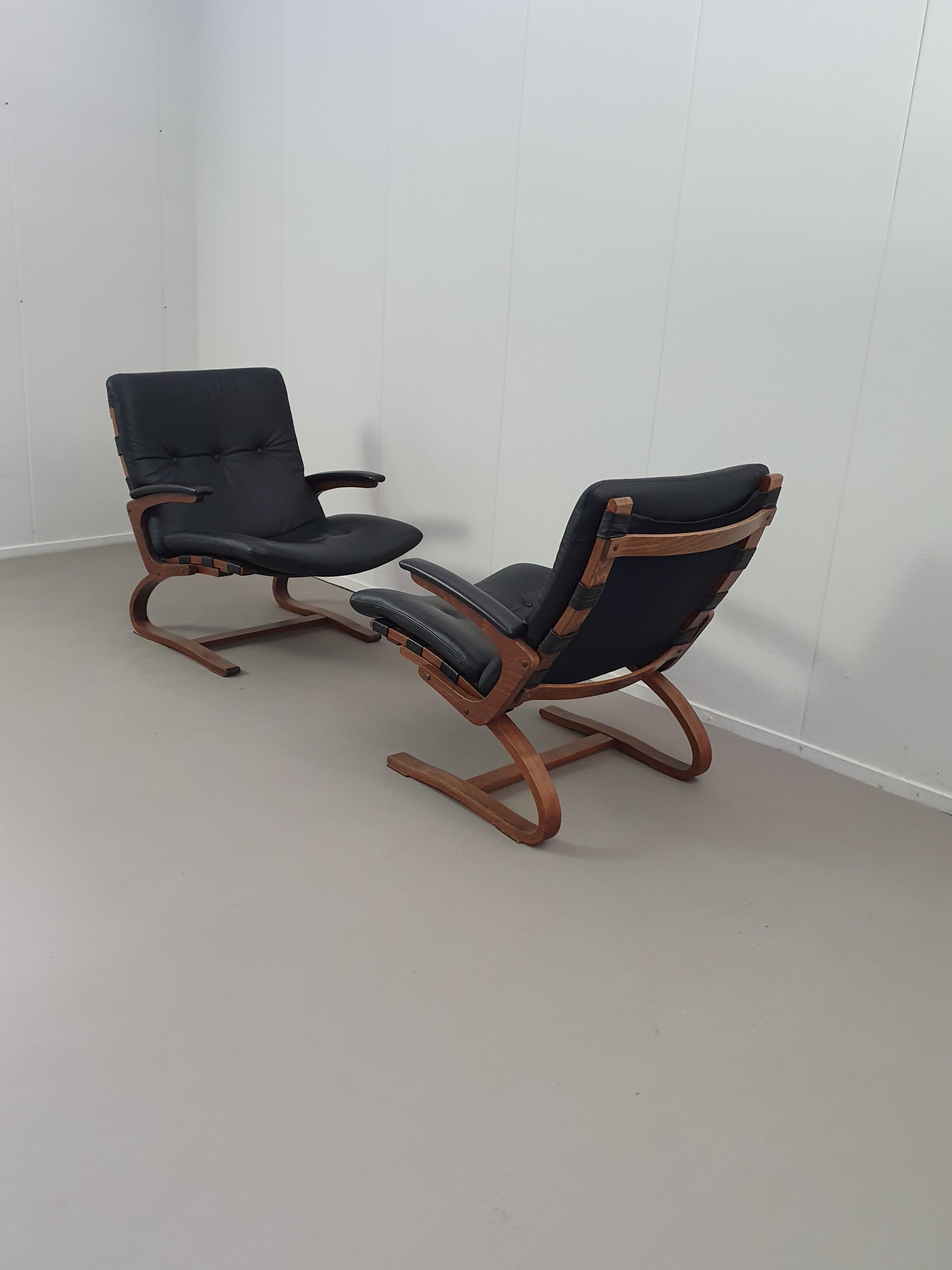 Vintage Kengu lounge chairs by Elsa Nordahl Solheim for Rybo
