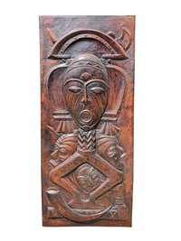 Koperen sculptuur van Gabriel Kalumba Tshung Manu Afrika, jaren 70