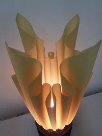 Modern draped torch table lamp Bourbon - Georgia Jacob - France
