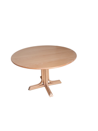 massief houten uitschuifbare tafel jaren 70