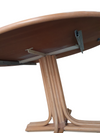 massief houten uitschuifbare tafel jaren 70