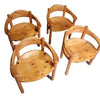 4 vintage pine armchairs Rainer Daumiller for Hirtshals Sawmill