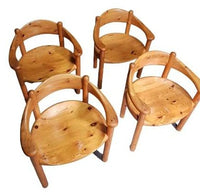 4 vintage pine armchairs Rainer Daumiller for Hirtshals Sawmill