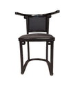 Set van 6 zwarte Fledermaus stoelen van Josef Hoffmann voor Wittmann, jaren 80.