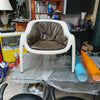 Very rare inside/outside polyester lounge chair with leather upholstery 1960s
