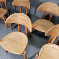 6 x chairs in solid maple by Ansager Møbler, Denmark. Danish craftsmanship