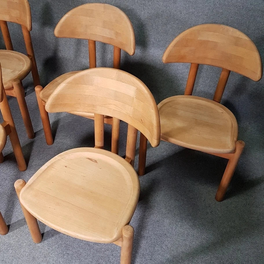 6 x chairs in solid maple by Ansager Møbler, Denmark. Danish craftsmanship