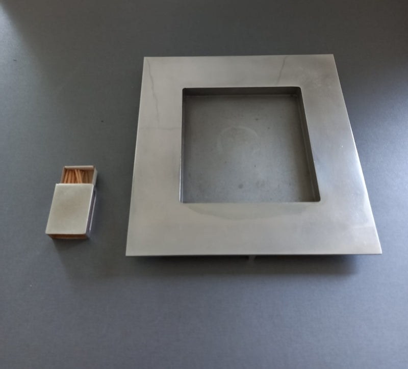 ALUMINIUM ASBAK VAN GEGOTEN DOOR ETTORE SOTTSASS VOOR IL SESTANTE, 1962