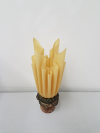 Modern draped torch table lamp Bourbon - Georgia Jacob - France