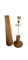 Gasparucci grote rieten rotan vloerlamp 191x52x52 cm. Zeer goede staat.