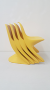 Set 4 gele kinderstoelen Casalino Junior - Alexander Begge voor Casala - jaren 70